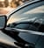 Closed window of a black car 